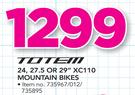 Totem 24,27.5 Or 29" XC110 Mountain Bikes-Each