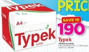 Typek White paper A4 Box (5 x 500 Sheets)