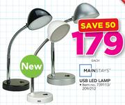 Mainstays USB LED Lamp-Each