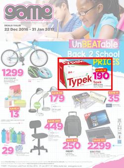 Game Zambia : Lusaka Back To School (22 Dec - 31 Jan 2016), page 1