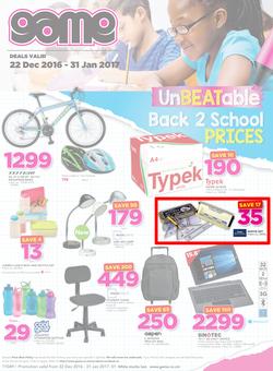 Game Zambia : Lusaka Back To School (22 Dec - 31 Jan 2016), page 1