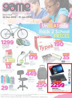 Game Zambia : Lusaka Back To School (22 Dec - 31 Jan 2016), page 1