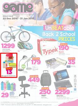 Game Zambia : Lusaka Back To School (22 Dec - 31 Jan 2016), page 1
