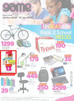 Game Zambia : Lusaka Back To School (22 Dec - 31 Jan 2016), page 1