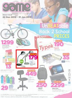 Game Zambia : Lusaka Back To School (22 Dec - 31 Jan 2016), page 1