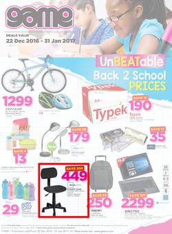 Game Zambia : Lusaka Back To School (22 Dec - 31 Jan 2016), page 1