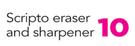Scripto Eraser And Sharpener