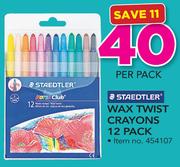 Staedtler 12 Pack Wax Twist Crayons-Per Pack
