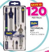 Helix Technical Set Pack Of 9-Per Pack