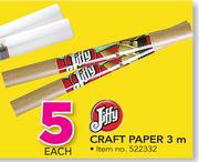 Jiffy Craft Paper 3m-Each