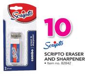 Scripto Eraser And Sharpener