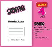 Game Book A5 72 Page Feint And Margin
