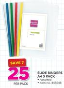 Simple Choice 5 Pack Slide Binders A4-Per Pack