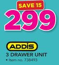 Addis 3 Drawer Unit