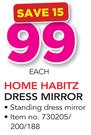 Home Habitz Dress Mirror-Each