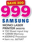 Samsung Mono Laser Printer M2070