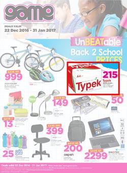 Game Botswana : Gabarone Back to School (22 Dec - 31 Dec 2016), page 1