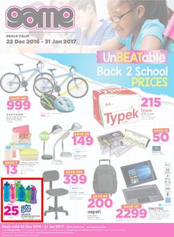 Game Botswana : Gabarone Back to School (22 Dec - 31 Dec 2016), page 1