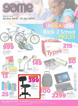 Game Botswana : Gabarone Back to School (22 Dec - 31 Dec 2016), page 1