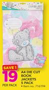 A4 Die Cut Book Jackets 5 Pack-Per Pack