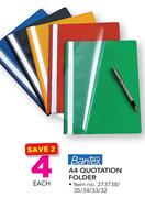 Bantex A4 Quotation Folder-Each