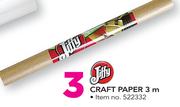Jiffy Craft paper 3m