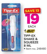 BIC Tipp-Ex Shake & Squeeze-8ml