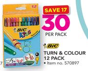 BIC Turn & Colour 12 Pack-Per Pack