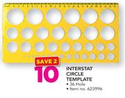 Interstate Cicle Template 36 Hole