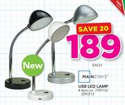 Mainstays USB LED Lamp-Each