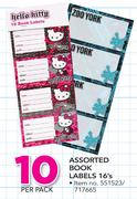 Assorted Book Labels 16's-Per Pack