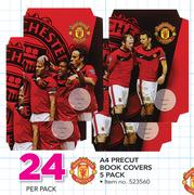 Manchester United A4 Precut Book Covers 5 Pack-Per Pack