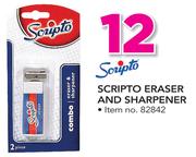 Scripto Eraser And Sharpener