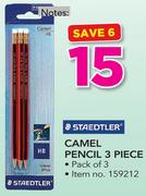 Staedtler 3 Piece Camel Pencil