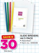 Simple Choice 5 Pack A4 Slide Binders-Per Pack