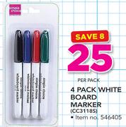 Simple Choice 4 Pack White Board Marker CC3118S-Per Pack