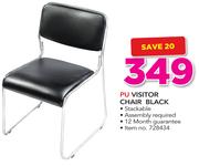 PU Visitor Chair Black