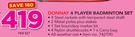 Donnay 4 Player Badminton Set-Per Set