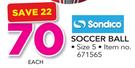 Sondico Soccer Ball Size 5