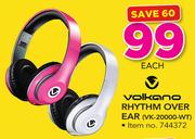 Volkano Rhythm Over Ear VK-20000-WT-Each