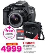 Canon DSLR Camera Bundle EOS1200D+ Free Canon Bag And Sandisk Memory Card