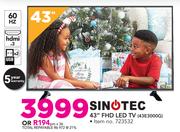 Sinotec 43" FHD LED TV 43E3000G