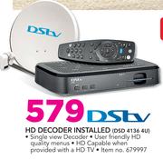 DStv HD Decoder Installed DSD4136 4U