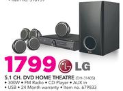 LG 5.1 Channel DVD Home Theatre DH-3140S