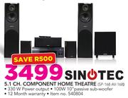 Sinotec 5.1 Channel Component Home Theatre SP-168 AV-168