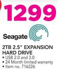 Seagate 2TB 2.5" Expansion Hard Drive