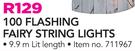 Santa's Trading 100 Flashing Fairy String Lights-Each