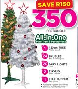 Santa's Trading All-In-One Pine Tree & Decorations-Per Bundle