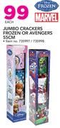 Jumbo Crackers Frozen Or Avengers 55Cm-Each