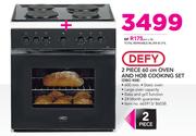 Defy 2 Piece 60cm Oven and Hob Cooking Set DBO 458